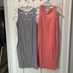 Set of 2 body con maternity dresses from motherhood maternity